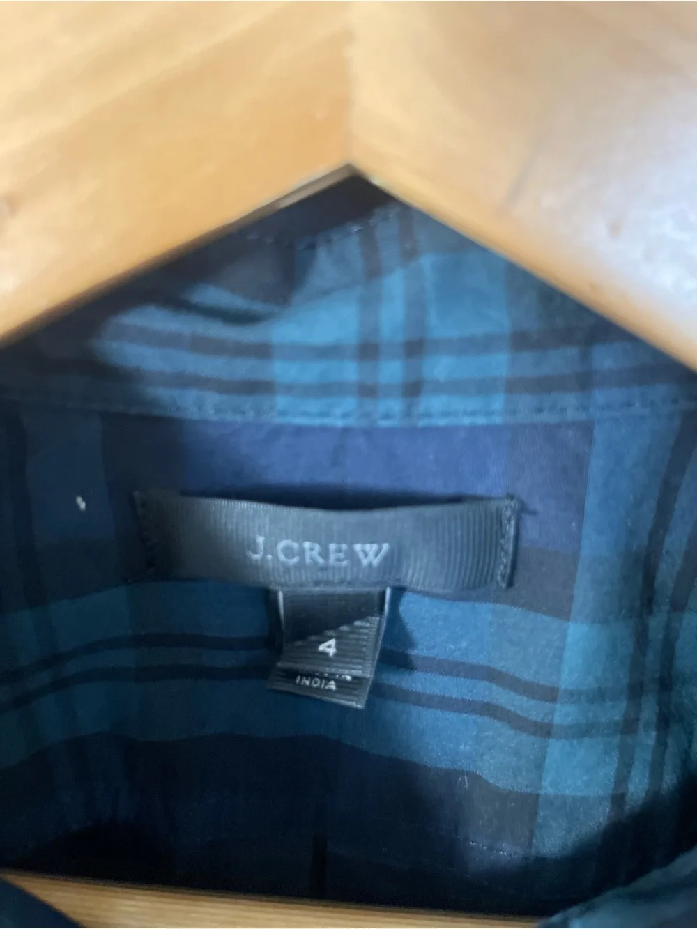 J.crew Beaded chevron popover shirt, Size 4